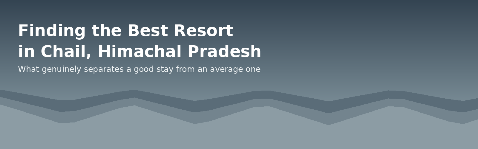 Best Resort in Chail Himachal Pradesh banner